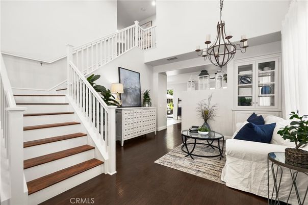 Chandelier, Interior, Wood Texture Flooring