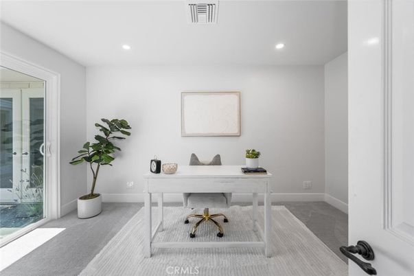 Home Office, Interior, Recessed Lighting