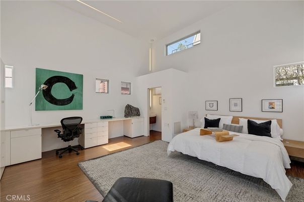 Bedroom, Home Office, Interior, Wood Texture Flooring