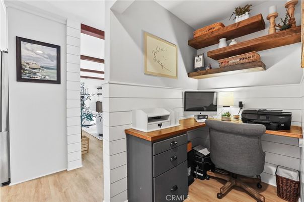 Home Office, Interior, Wood Texture Flooring