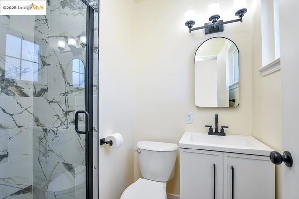 Bathroom, Glass Shower, Interior, Marble Walls