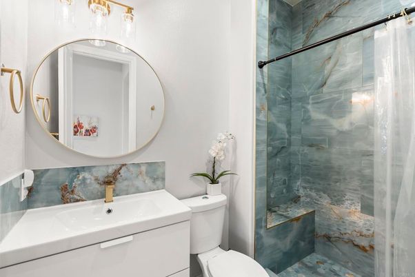 Bathroom, Glass Shower, Interior