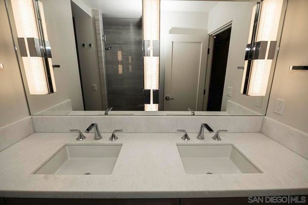 Bathroom, Dual Sink Vanities, Glass Shower, Interior