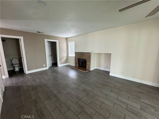 Empty room, Fireplace, Interior, Wood Texture Flooring