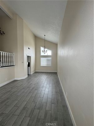 Chandelier, Empty room, Interior, Wood Texture Flooring