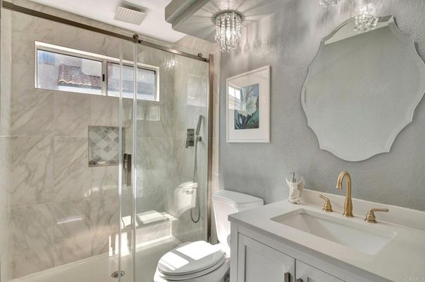 Bathroom, Glass Shower, Interior