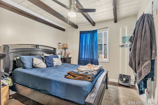 Bedroom, Interior, Wooden Beams