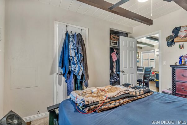 Bedroom, Interior, Wooden Beams