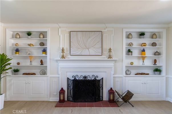 Fireplace, Interior, Wood Texture Flooring