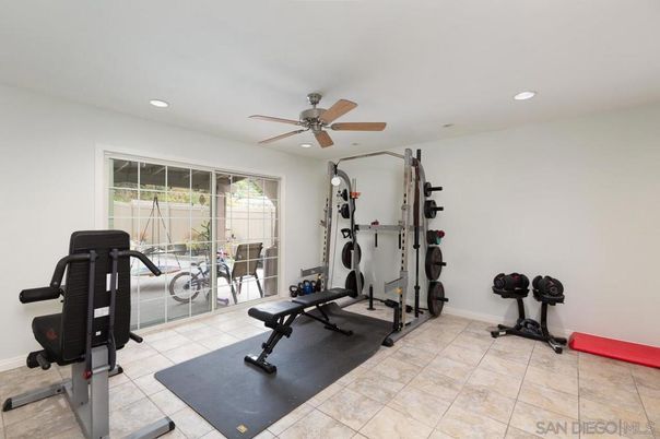 Fitness Equipment, Interior, Recessed Lighting