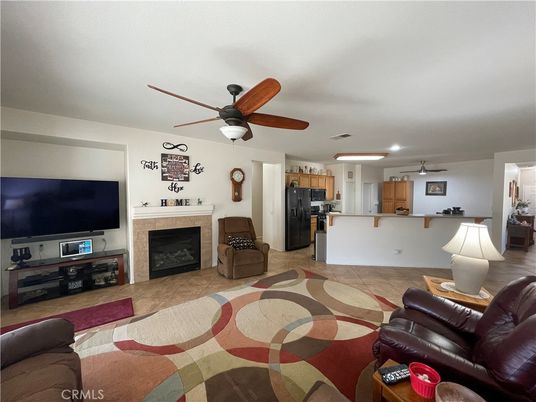 Fireplace, Interior, Kitchen, Living room
