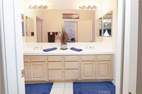 Bathroom, Dual Sink Vanities, Interior, Tile Countertops