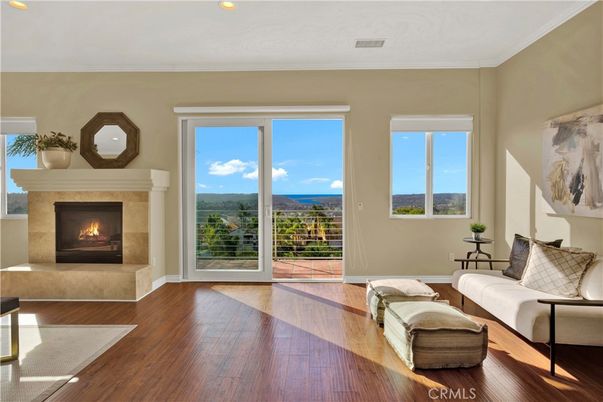 Fireplace, Interior, Recessed Lighting, Wood Texture Flooring