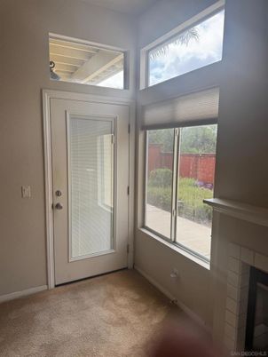 Empty room, Fireplace, Interior