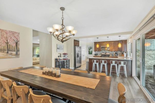 Chandelier, Dining room, Interior, Kitchen, Pendant Lights, Wood Texture Flooring