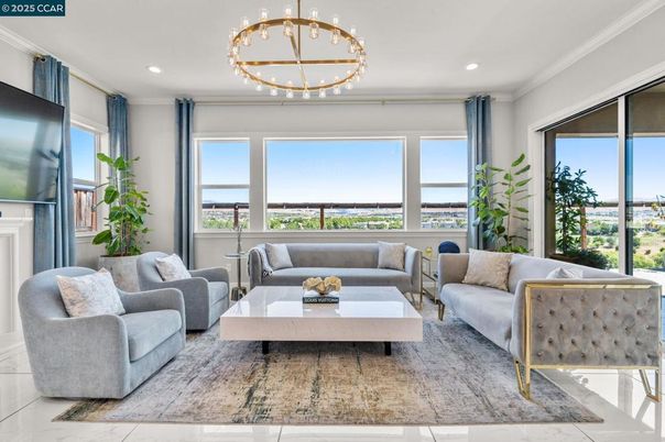 Chandelier, Fireplace, Interior, Living room, Pendant Lights, Recessed Lighting, Water
