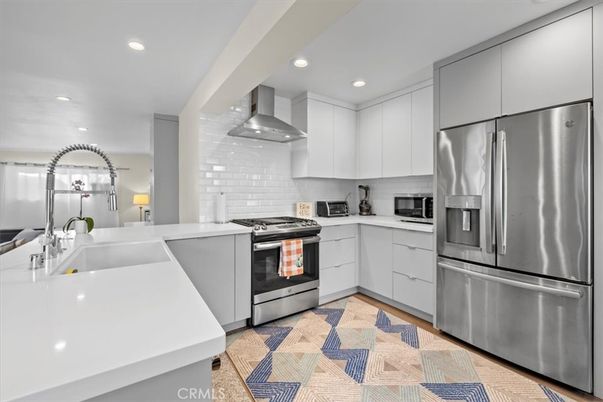 Interior, Kitchen, Recessed Lighting, Stainless Steel Appliances