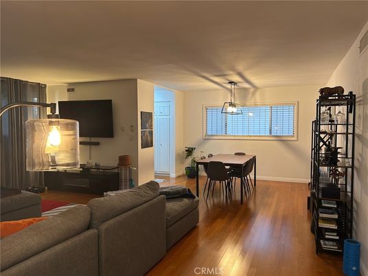 Dining room, Interior, Living room, Pendant Lights, Wood Texture Flooring