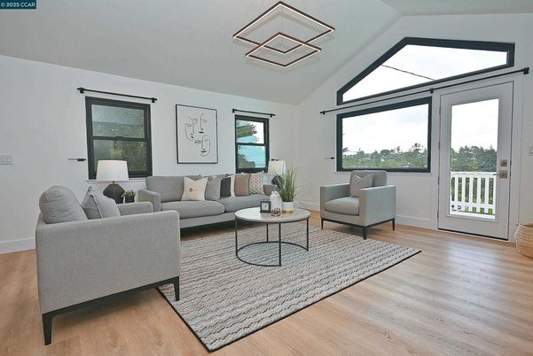 Interior, Living room, Pendant Lights, Wood Texture Flooring