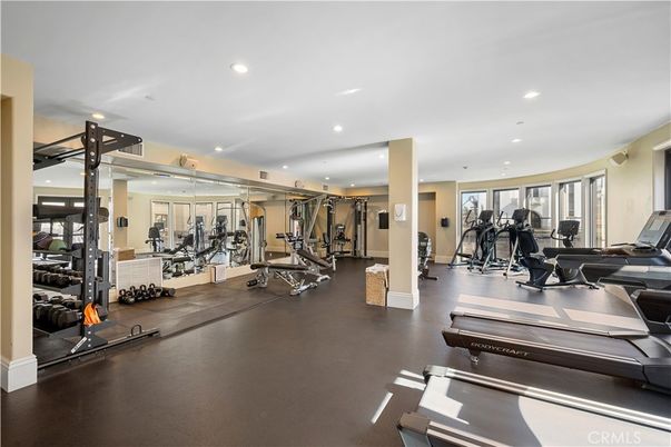 Fitness Equipment, Gym, Interior, Recessed Lighting