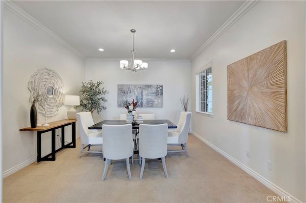 Chandelier, Dining room, Interior, Recessed Lighting