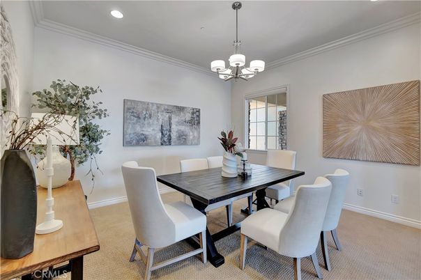 Chandelier, Dining room, Interior, Recessed Lighting