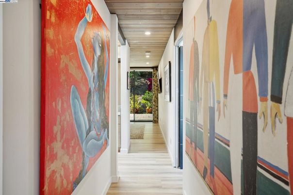 Interior, Recessed Lighting, Wooden Ceilings, Wood Texture Flooring