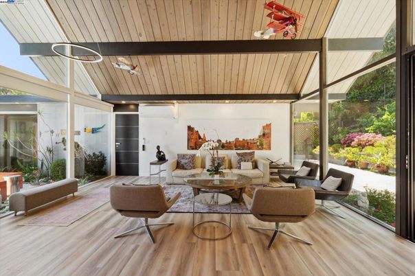 Interior, Living room, Wooden Ceilings, Wood Texture Flooring