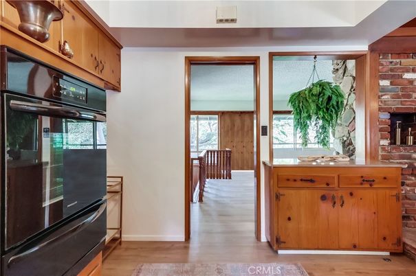 Interior, Kitchen, Stone Walls, Wood Texture Flooring