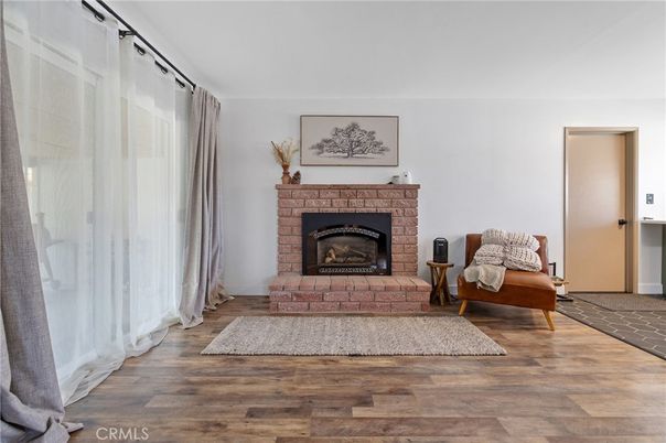 Fireplace, Interior, Wood Texture Flooring