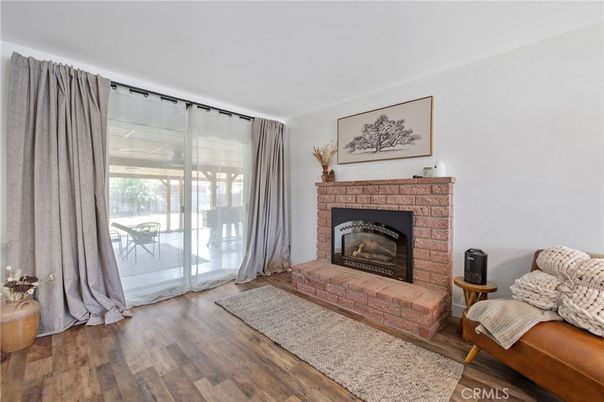 Fireplace, Interior, Wood Texture Flooring