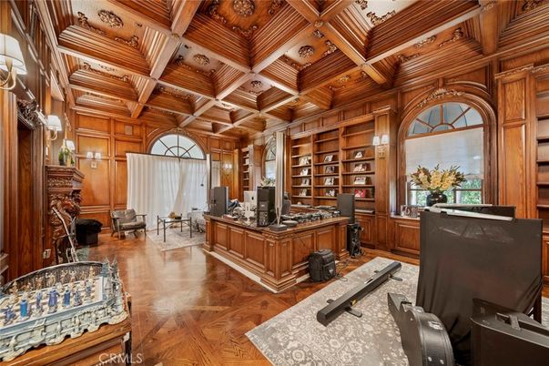 Home Office, Interior, Wooden Beams, Wooden Ceilings, Wood Texture Flooring, Wooden Walls
