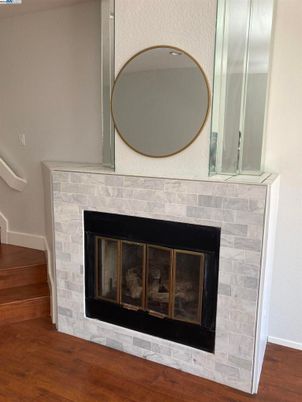 Fireplace, Interior, Wood Texture Flooring