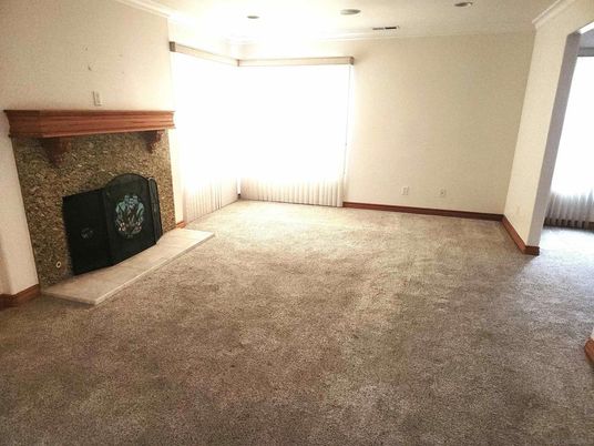 Empty room, Fireplace, Interior, Recessed Lighting