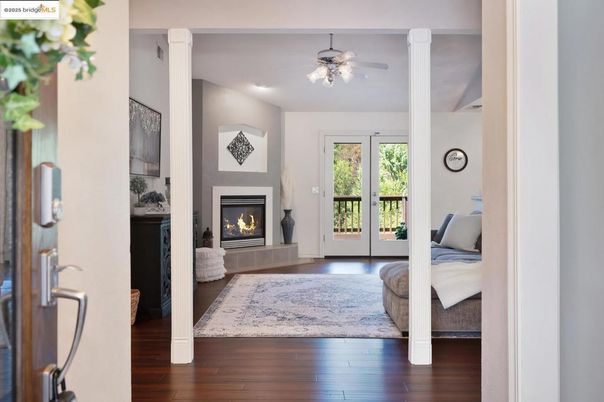 Fireplace, Interior, Wood Texture Flooring