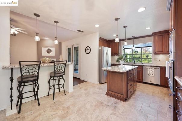 Interior, Kitchen, Pendant Lights, Recessed Lighting, Stainless Steel Appliances