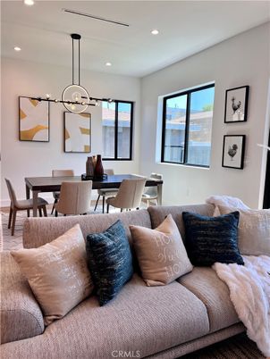 Bedroom, Dining room, Interior, Pendant Lights, Recessed Lighting