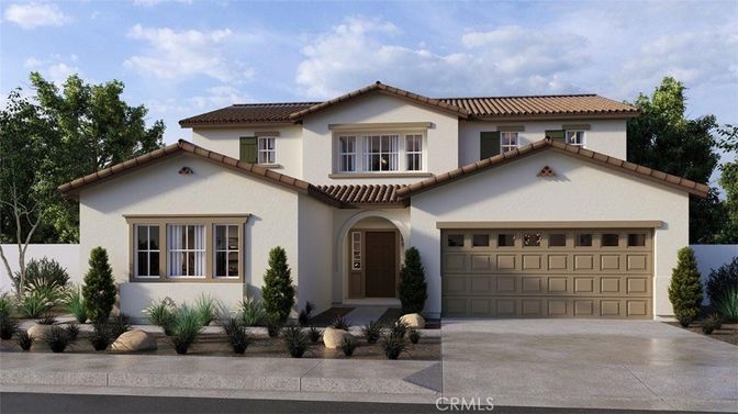 Attached, Exterior, Facade, Spanish Mediterranean