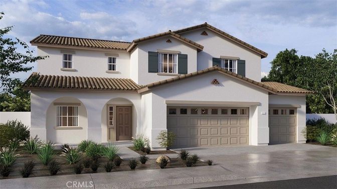 Attached, Exterior, Facade, Spanish Mediterranean