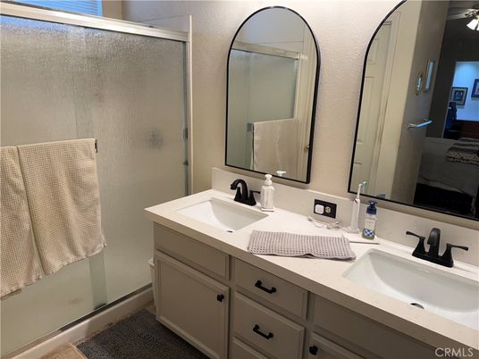 Bathroom, Dual Sink Vanities, Glass Shower, Interior