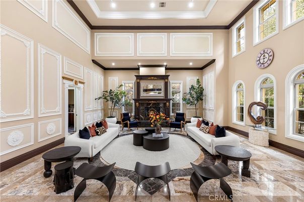 Fireplace, Interior, Living room, Recessed Lighting