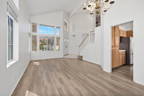 Chandelier, Interior, Wood Texture Flooring