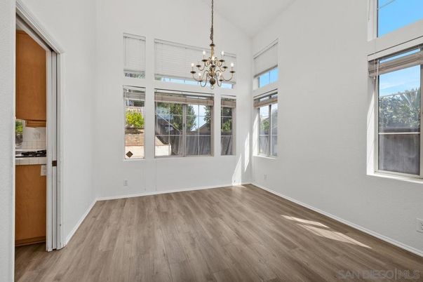 Chandelier, Empty room, Interior, Pendant Lights, Wood Texture Flooring