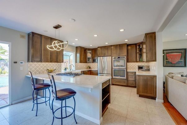 Interior, Kitchen, Pendant Lights, Recessed Lighting, Stainless Steel Appliances