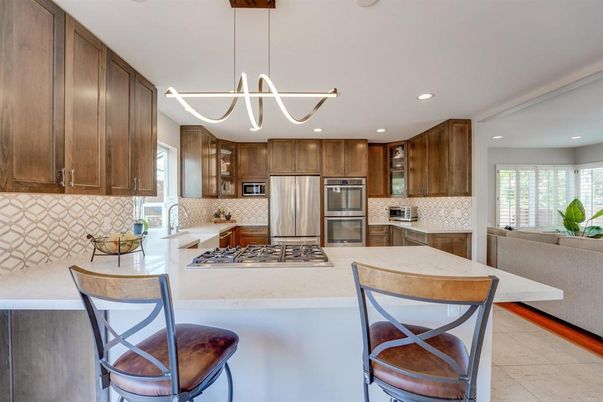 Interior, Kitchen, Pendant Lights, Recessed Lighting, Stainless Steel Appliances