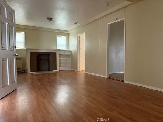 Empty room, Fireplace, Interior, Wood Texture Flooring