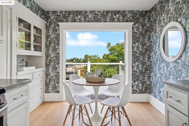Dining room, Interior, Wood Texture Flooring