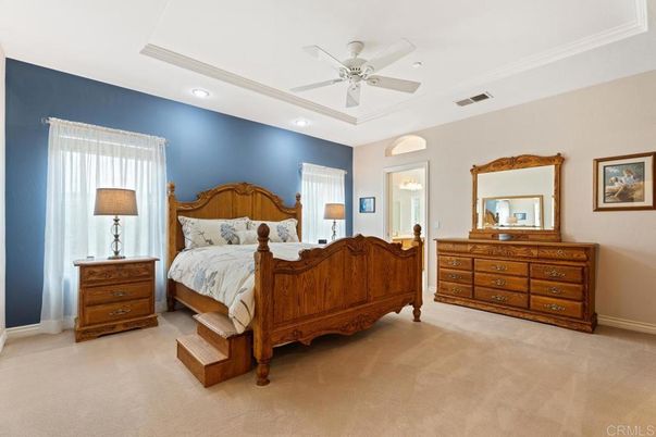 Bedroom, Interior, Recessed Lighting