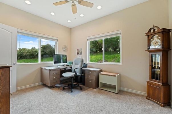 Home Office, Interior, Recessed Lighting