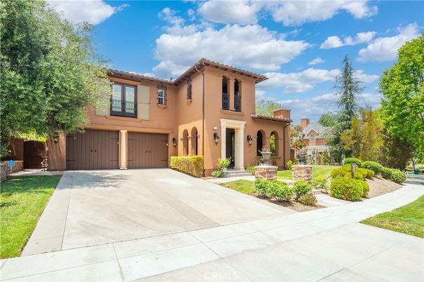 Attached, Backyard, Exterior, Facade, Mediterranean